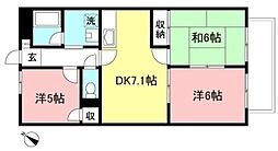 ブリックハウス相模大野 3DKの間取図画像