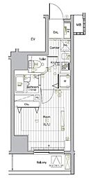 シーネクス本駒込 8階1Kの間取り