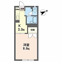 ハイム・ハマ 105 ｜ 岩手県花巻市星が丘１丁目12-22（賃貸アパート1K・1階・28.00㎡） その2