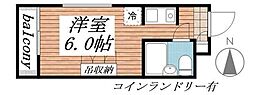メゾン・ド・エムロード ワンルームの間取図画像