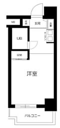 TOP川崎第5 ワンルームの間取図画像