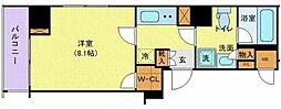 東京メトロ日比谷線 築地駅 徒歩5分の賃貸マンション 5階1Kの間取り