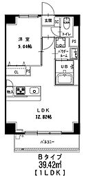 グレースヒル 1LDKの間取図画像