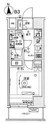 リヴシティ綾瀬WEST 1Kの間取図画像