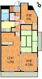 サザン稲城 3LDKの間取図画像