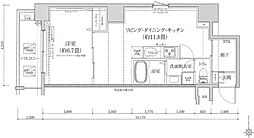 アイルグランデ浅草 9階1LDKの間取り