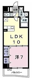 プラシード 1LDKの間取図画像