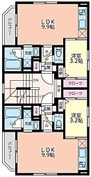 VRD相模原 1LDKの間取図画像