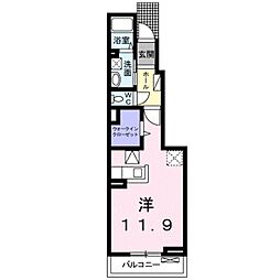 セレーノ2 ワンルームの間取図画像