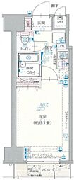ヴェルト西大島グラーセ 1Kの間取図画像