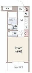 TSハイム新宿 1Kの間取図画像