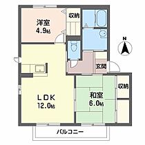 アルカディアコート 0202 ｜ 兵庫県多可郡多可町中区中村町410-8（賃貸アパート2LDK・2階・54.07㎡） その2