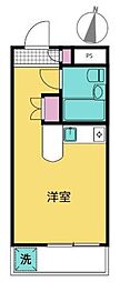 メインステージ久が原第II 1階ワンルームの間取り
