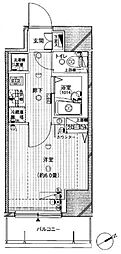 プレール・ドゥーク上北沢 1Kの間取図画像