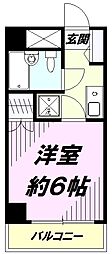 藤和シティコープ八王子並木町 1Kの間取図画像