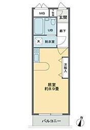 CASAGRAN東向島 ワンルームの間取図画像