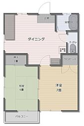 間取図画像 2DK