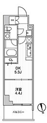 リテラス南千住サウス 1DKの間取図画像