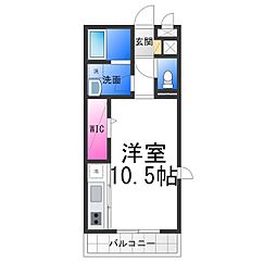WISTERIAPLACE ワンルームの間取図画像