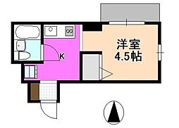 ウインベル・ソロW/S相模原第1 1Kの間取図画像
