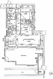 パークシティー高田馬場 2LDKの間取図画像