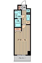 JR南武線 谷保駅 徒歩4分の賃貸マンション 8階1Kの間取り