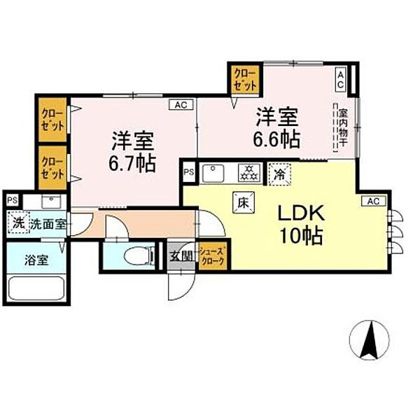 加藤様　新築計画PJ 101｜東京都練馬区大泉学園町２丁目(賃貸アパート2LDK・1階・54.66㎡)の写真 その2