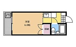 Ｂ．Ｄｅｓｉｇｎ 3階1Kの間取り