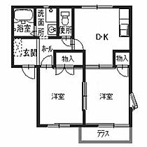 フレグランスエル 0102 ｜ 大阪府寝屋川市香里北之町8-19（賃貸アパート2DK・1階・43.00㎡） その2