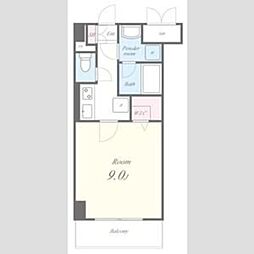 JR東海道・山陽本線 西宮駅 徒歩10分の賃貸マンション 3階1Kの間取り