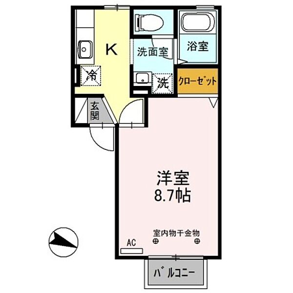 グランメール（寺島町） 202｜新潟県長岡市寺島町(賃貸アパート1K・2階・28.76㎡)の写真 その2