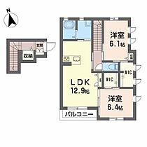 メゾンマスト　桜苑II B201 ｜ 宮城県岩沼市桜３丁目1-16（賃貸アパート2LDK・2階・69.88㎡） その2