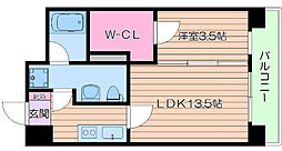 Osaka Metro御堂筋線 江坂駅 徒歩5分の賃貸マンション 10階1LDKの間取り
