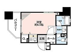 ダイナコート六本松3 ワンルームの間取図画像