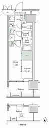 ブルックサイドレジデンス木場 2Kの間取図画像