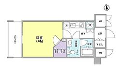 VANTAGEHASUNE 1Kの間取図画像