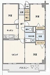 COSMOSREID学芸大学 3LDKの間取図画像