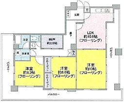 五反田永谷タウンプラザ 3LDKの間取図画像