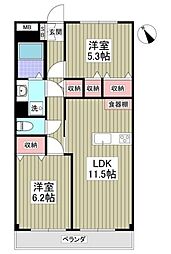 間取図画像 2LDK