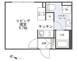 PASEO代々木 ワンルームの間取図画像
