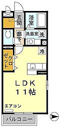 マ・メゾン ワンルームの間取図画像