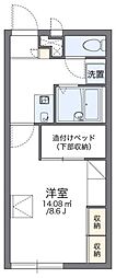 レオパレスＳｔａｒ 2階1Kの間取り