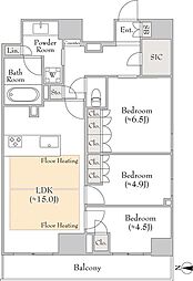 ルミーク錦糸町 300 3LDKの間取図画像
