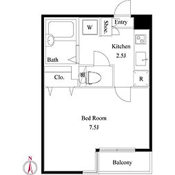 ＳＴＡＧＥ南大井 1階1Kの間取り