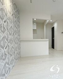 JR片町線(学研都市線) 津田駅 徒歩8分の賃貸アパート 3階1LDKのリビング/ダイニング