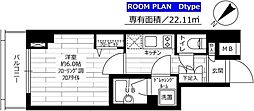 グランドコンシェルジュ早稲田 1Kの間取図画像