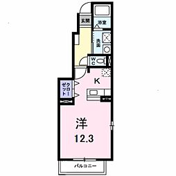 プレアデス3 ワンルームの間取図画像