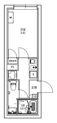 品川区北品川3丁目マンション 1Kの間取図画像