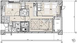 ＮＫ青山ホームズ 2階2LDKの間取り