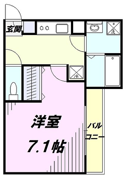 ジーメゾン狭山セレーノ ｜埼玉県狭山市新狭山３丁目(賃貸アパート1K・3階・25.86㎡)の写真 その2